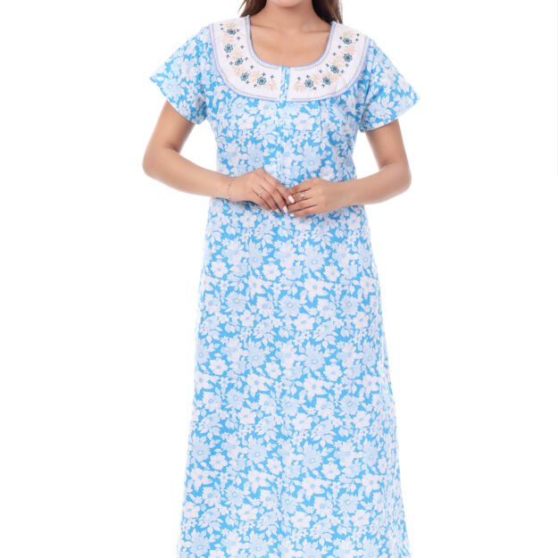 Cotton Nighty Blue